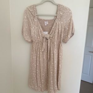 Isabel Maternity Tie Front Mini Dress